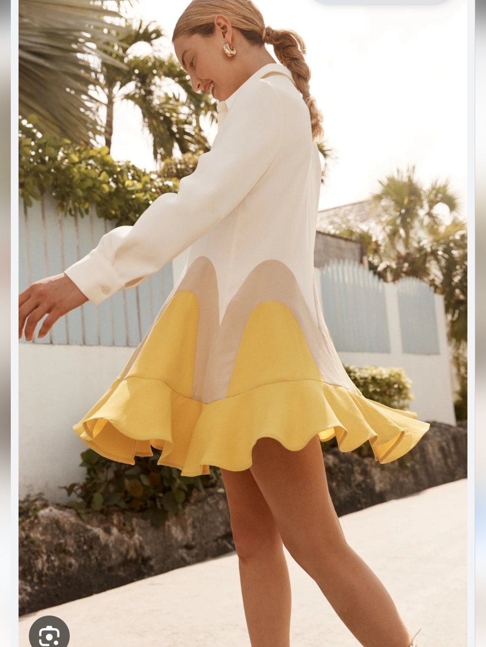 Tuckernuck Canary Flounce White Ruffle Dress Size XXXL - Picture 3 of 8
